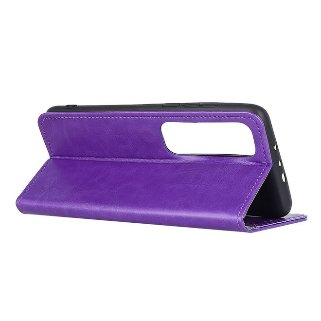 Xiaomi Mi 10 Ultra Handyhülle - Crazy Horse Leder Bookcover Series - purpur