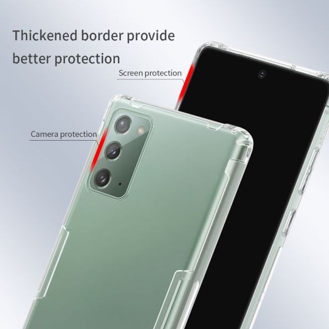 Nillkin - Samsung Galaxy Note 20 Hülle - Case aus elastischem Plastik - Nature Soft Series - transparent