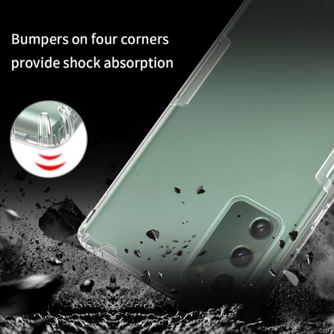 Nillkin - Samsung Galaxy Note 20 Hülle - Case aus elastischem Plastik - Nature Soft Series - grau