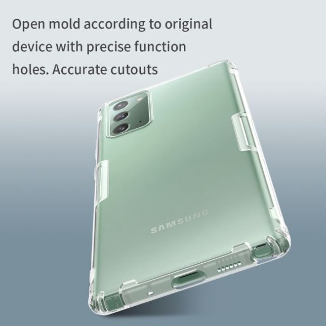 Nillkin - Samsung Galaxy Note 20 Hülle - Case aus elastischem Plastik - Nature Soft Series - grau
