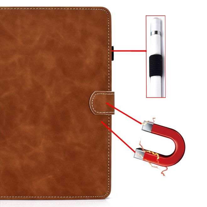 Étui pour tablette iPad Air (2022) / iPad Air (2020) - Série Couleur unie - marron
