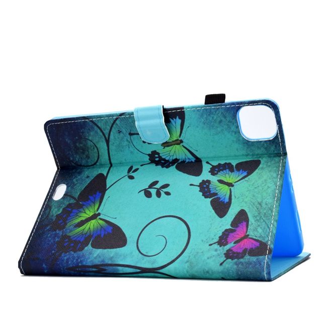 iPad Air (2022) / iPad Air (2020) Tablet Hülle - Case aus Leder - Schmetterlinge