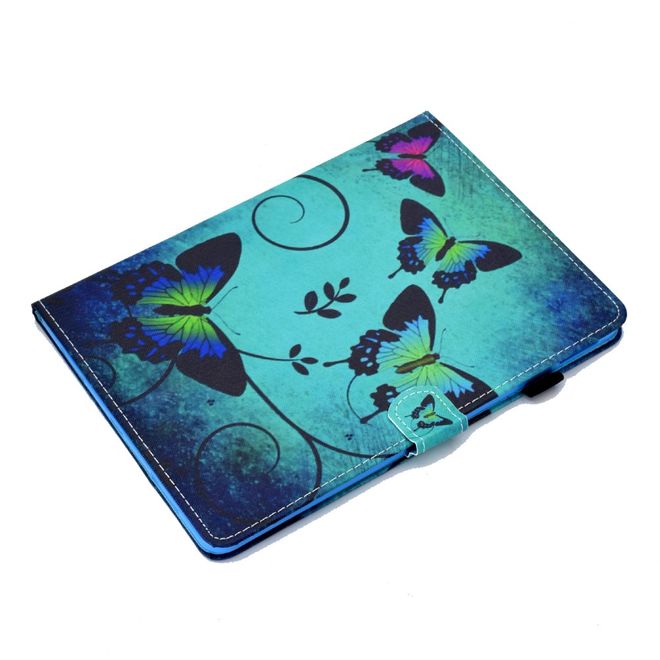 iPad Air (2022) / iPad Air (2020) Tablet Hülle - Case aus Leder - Schmetterlinge