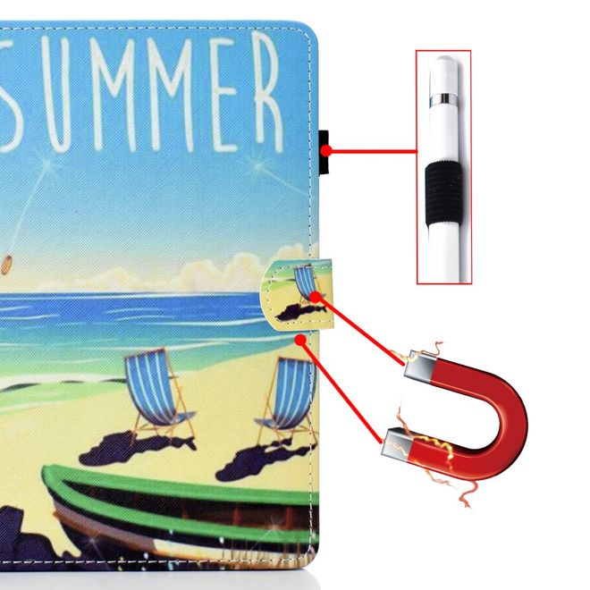 Étui pour tablette iPad Air (2022) / iPad Air (2020) - Étui en cuir - Plage