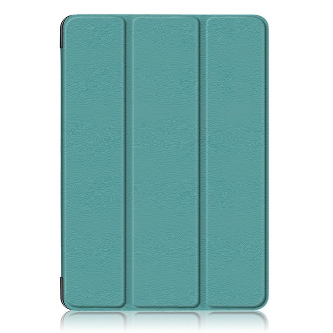 Étui pour iPad Air (2022) / iPad Air (2020) - Étui à trois volets avec texture litchi - Vert