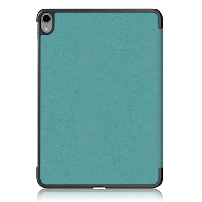 Étui pour iPad Air (2022) / iPad Air (2020) - Étui à trois volets avec texture litchi - Vert