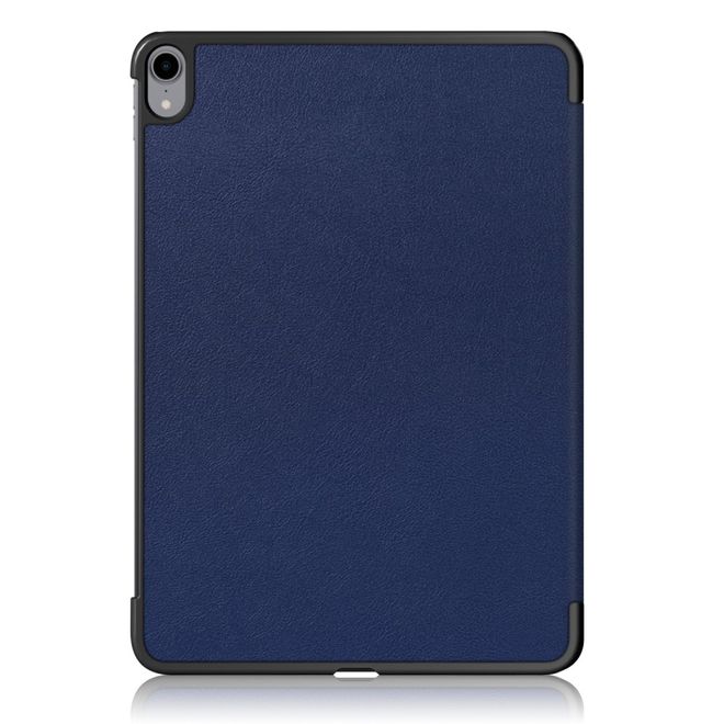 iPad Air (2022) / iPad Air (2020) Hülle - Dreifach faltbares Case mit Litchitextur - blau