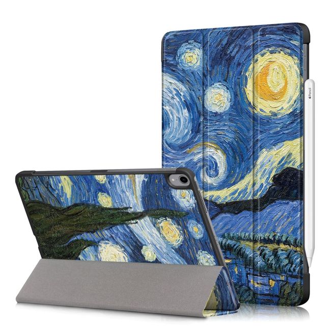 Étui pour iPad Air (2022) / iPad Air (2020) - Étui en cuir à trois volets - Peinture
