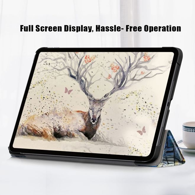 Étui pour iPad Air (2022) / iPad Air (2020) - Étui en cuir à trois volets - Peinture