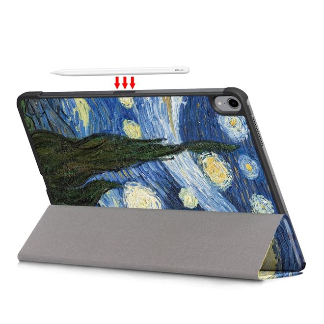 Étui pour iPad Air (2022) / iPad Air (2020) - Étui en cuir à trois volets - Peinture