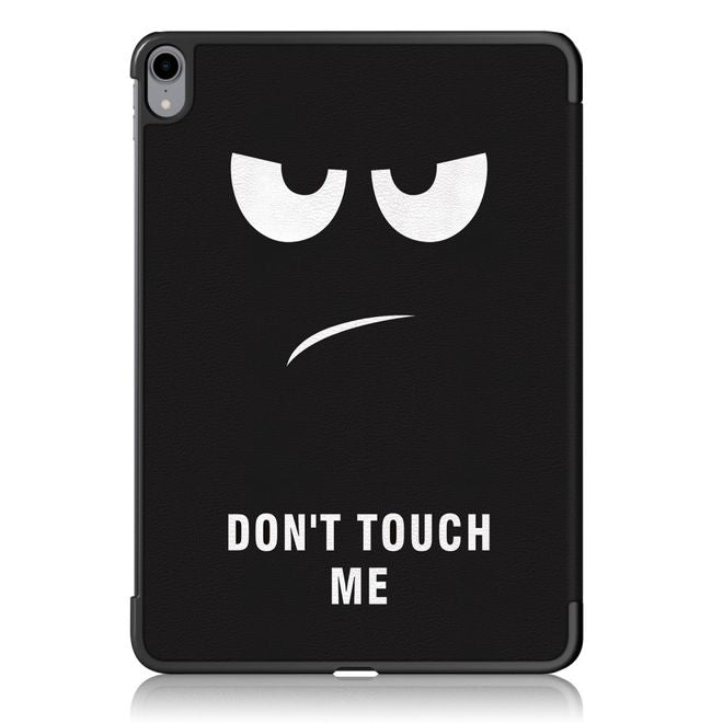 iPad Air (2022) / iPad Air (2020) Hülle - Dreifach faltbares Case aus Leder - böser Smiley