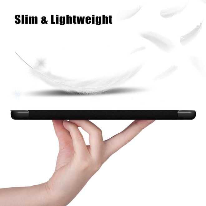 iPad Air (2022) / iPad Air (2020) Hülle - Dreifach faltbares Case aus Leder - böser Smiley