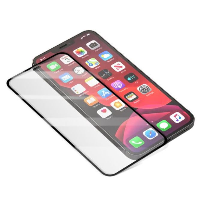 iPhone 12 Pro Max Panzerglas 2.5D Full Cover - Full Glue Displayschutz (0.33 mm) - schwarz