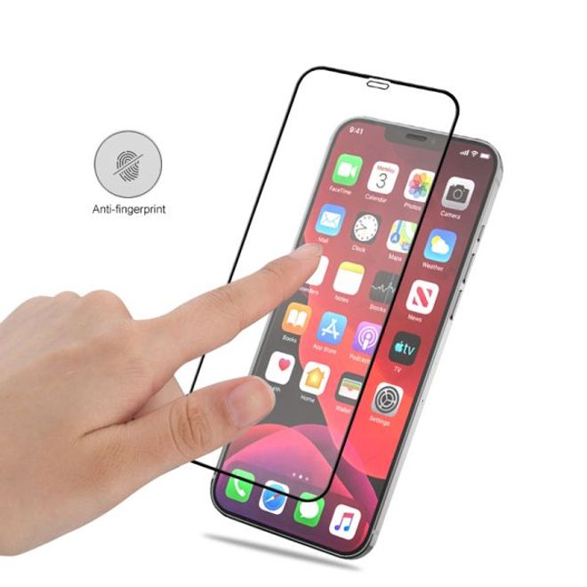 iPhone 12 Pro Max Panzerglas 2.5D Full Cover - Full Glue Displayschutz (0.33 mm) - schwarz
