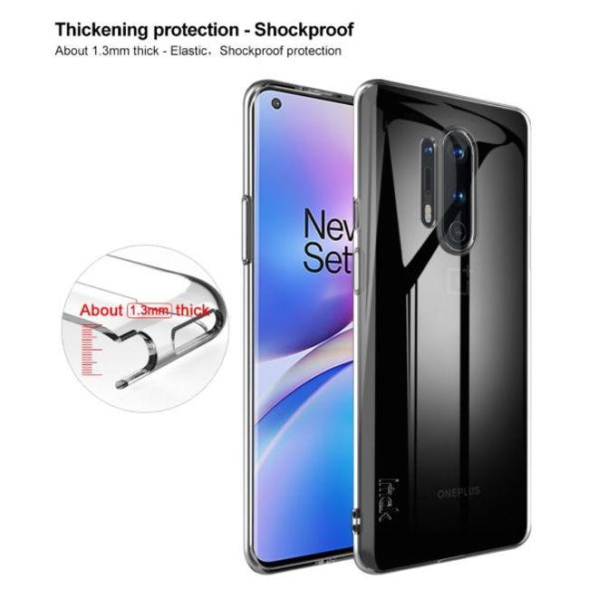 Imak - OnePlus 8 Pro Hülle - Softcase aus TPU - UX-5 Series - transparent