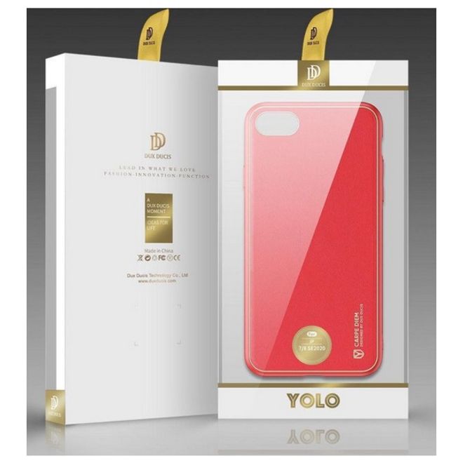 Dux Ducis - iPhone SE (2022) / SE (2020) / 8 / 7 Hülle - Handy Bookcover - Yolo Series - rot