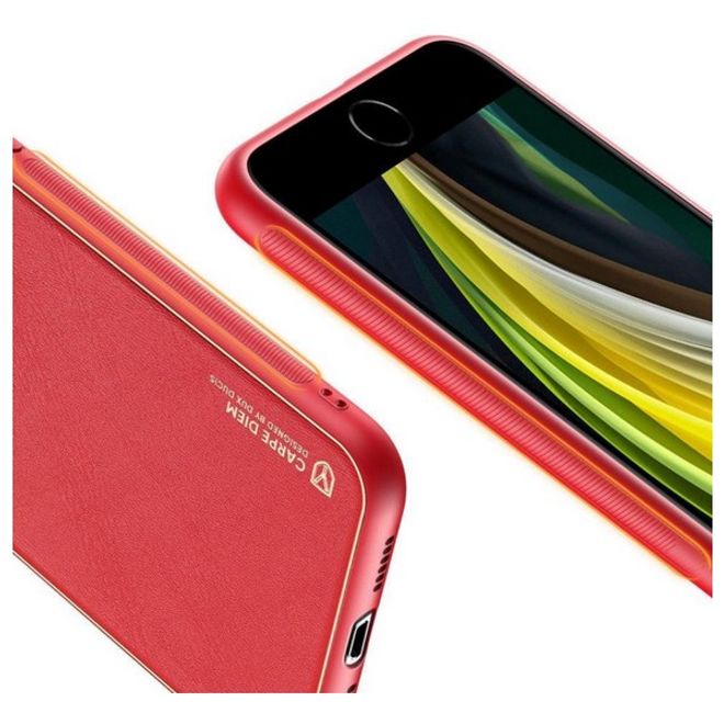 Dux Ducis - iPhone SE (2022) / SE (2020) / 8 / 7 Hülle - Handy Bookcover - Yolo Series - rot