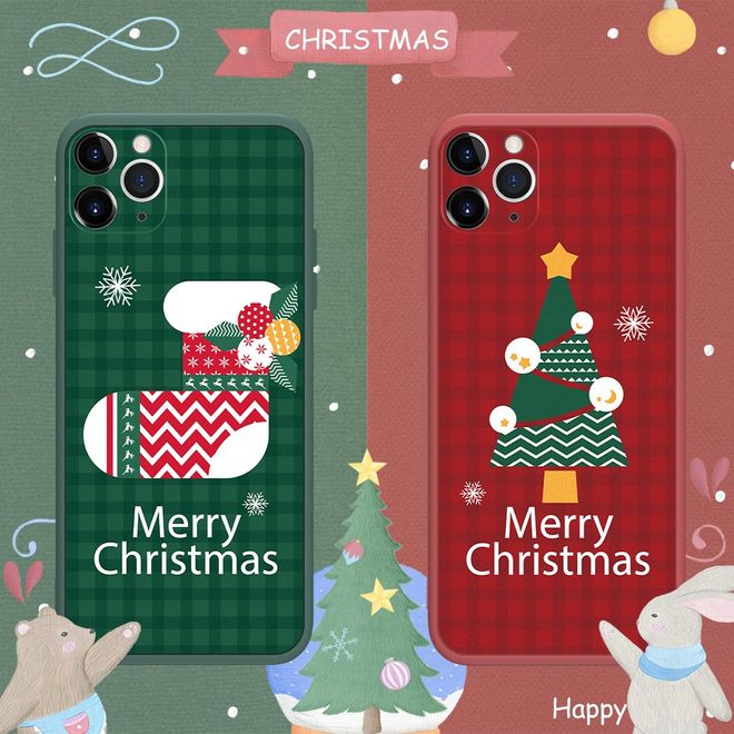 Coque pour iPhone 12 mini - Silicone souple - Noël - Chaussettes