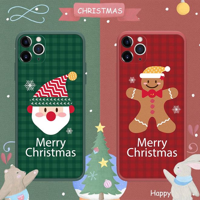 iPhone 12 mini Case - Silicone Softcase - Christmas - Santa Claus