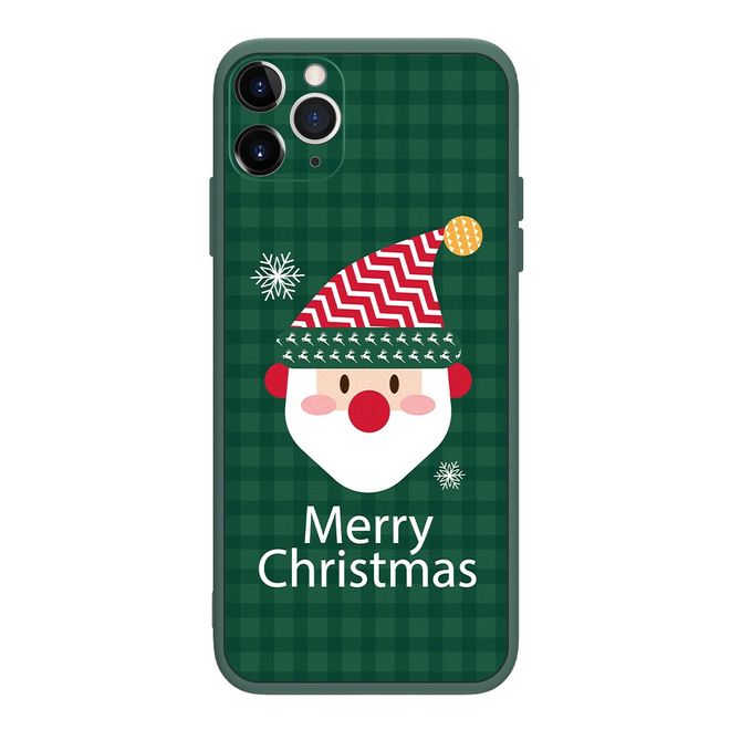 iPhone 12 / iPhone 12 Pro Case - Silicone Soft Case - Christmas - Santa Claus