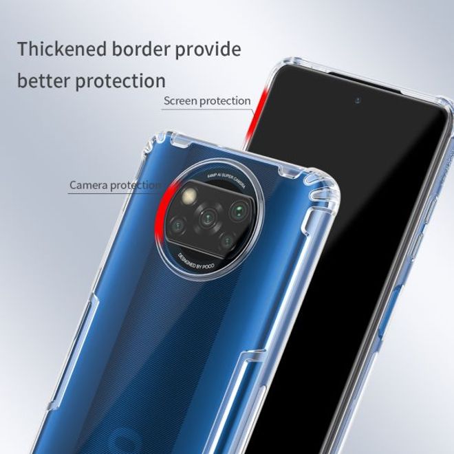Nillkin - Xiaomi Poco X3 Pro / X3 NFC Hülle - Case aus elastischem Plastik - Nature Soft Series - transparent