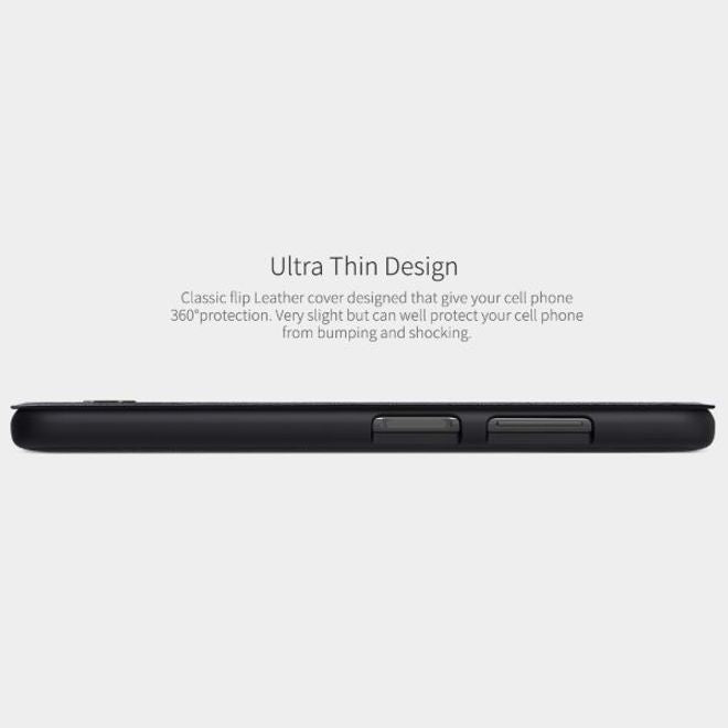 Nillkin - Xiaomi Poco X3 Pro / X3 NFC Hülle - Leder Book Case - Qin Series - schwarz