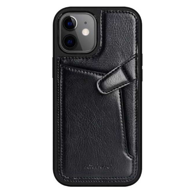 Nillkin - iPhone 12 mini Hülle - Hardcase mit Kreditkartenfach - Aoge Series - schwarz