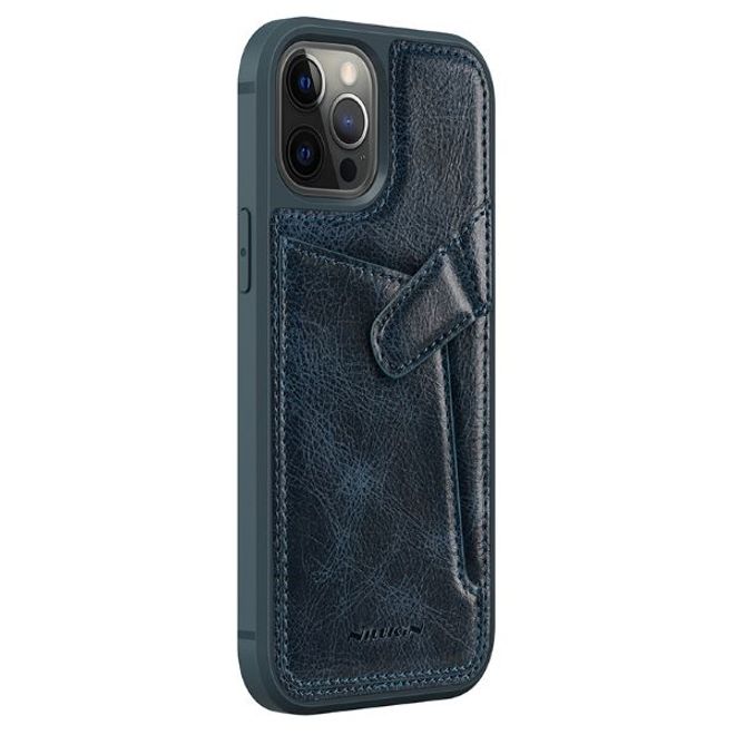Nillkin - iPhone 12 Pro Max Hülle - Hardcase mit Kreditkartenfach - Aoge Series - blau