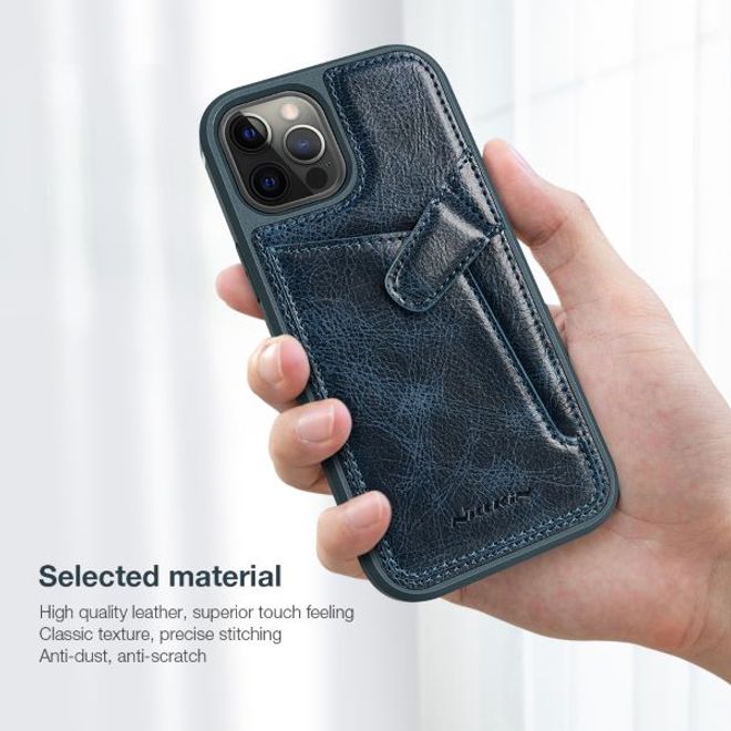 Nillkin - iPhone 12 Pro Max Hülle - Hardcase mit Kreditkartenfach - Aoge Series - blau