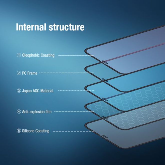 Nillkin - iPhone 12 Pro Max Schutzglas Displayschutz - aus gehärtetem Glas - Vollabdeckung