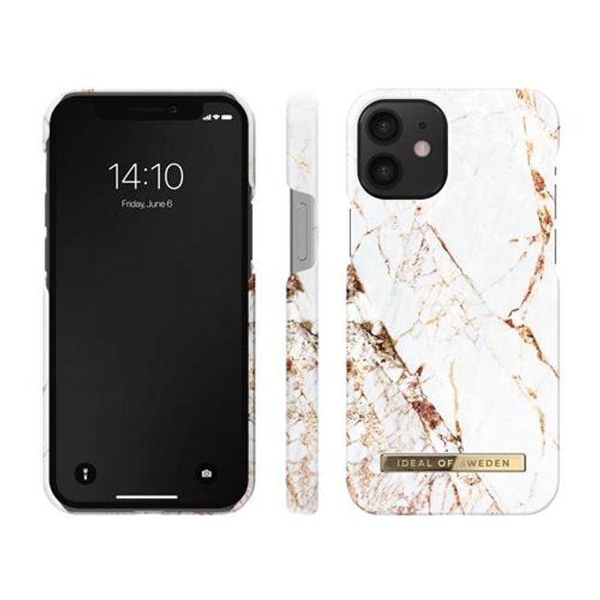 iDeal of Sweden - iPhone 12 mini Hülle - Printed Case - Carrara Gold
