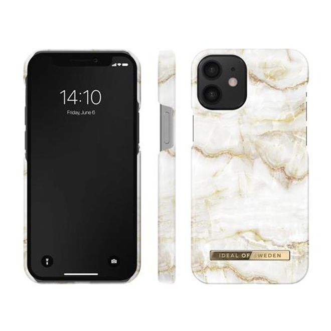 iDeal of Sweden - iPhone 12 mini Hülle - Printed Case - Golden Pearl Marble