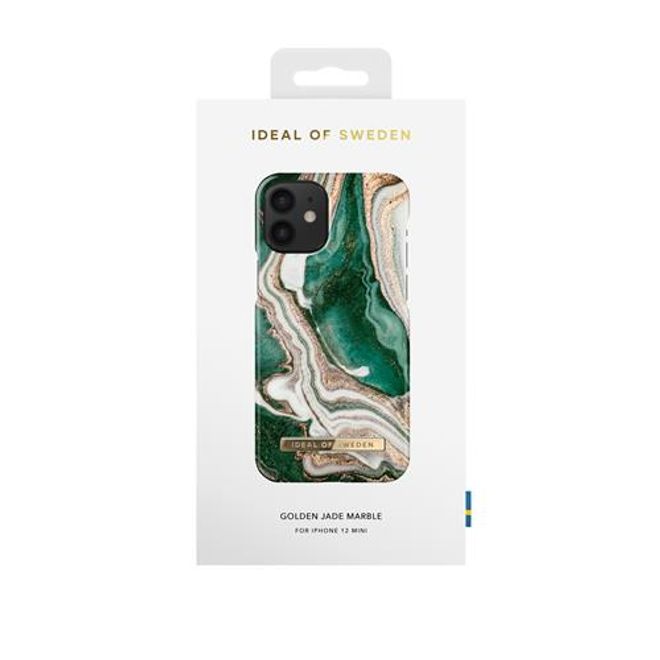 iDeal of Sweden - iPhone 12 mini Hülle - Printed Case - Golden Jade Marble