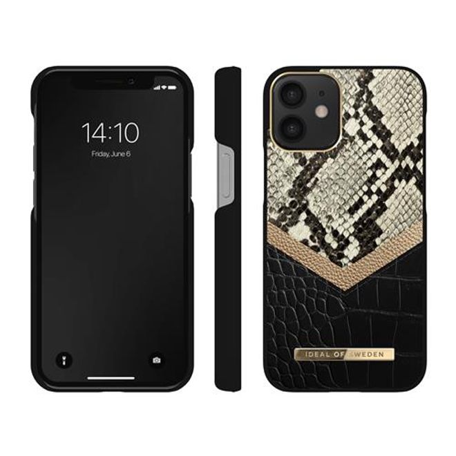 iDeal of Sweden - iPhone 12 mini Hülle, Designer Case Midnight Python - mehrfarbig