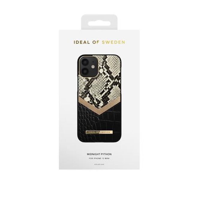 iDeal of Sweden - iPhone 12 mini Hülle, Designer Case Midnight Python - mehrfarbig