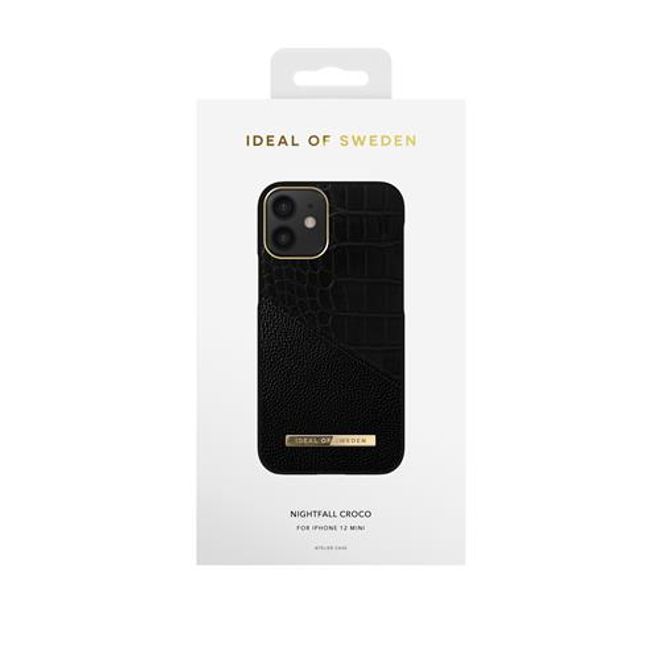 iDeal of Sweden - iPhone 12 mini Hülle, Designer Case Nightfall Croco - mehrfarbig