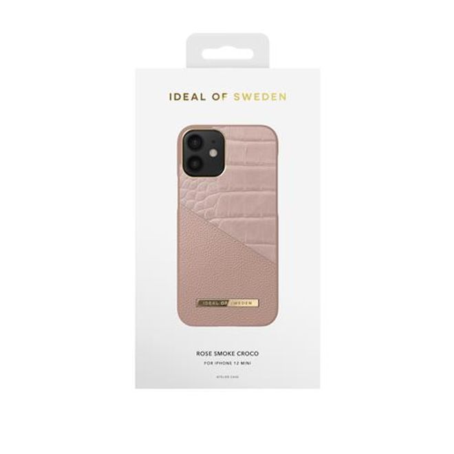 iDeal of Sweden - iPhone 12 mini Hülle - Atelier Case - Rose Smoke Croco