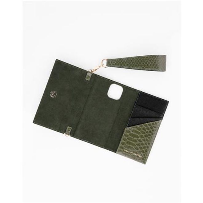 iDeal of Sweden - iPhone 12 mini Hülle - Clutch - Green Snake
