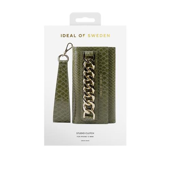 iDeal of Sweden - iPhone 12 mini Hülle - Clutch - Green Snake