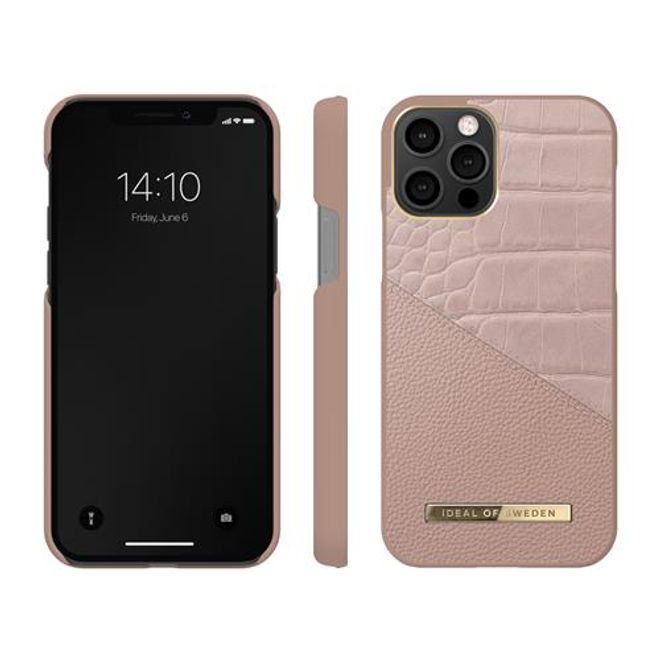 iDeal of Sweden - iPhone 12 / iPhone 12 Pro Hülle - Atelier Case - Rose Smoke Croco