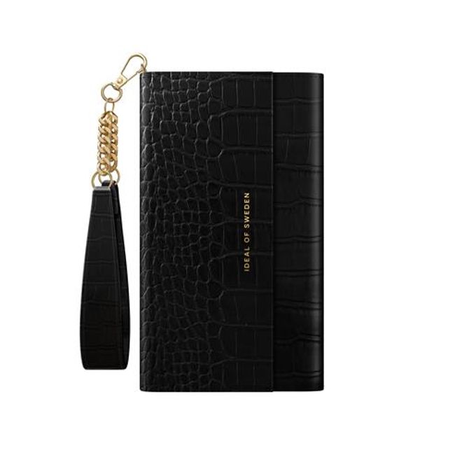 iDeal of Sweden - iPhone 12 / iPhone 12 Pro Hülle - Designer Bookcover Jet Black Croco - mehrfarbig
