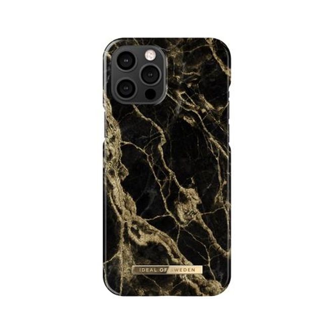iDeal of Sweden - iPhone 12 Pro Max Hülle - Printed Case - Golden Smoke Marble