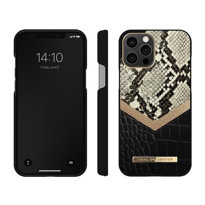 iDeal of Sweden - iPhone 12 Pro Max Hülle, Designer Case Midnight Python - mehrfarbig