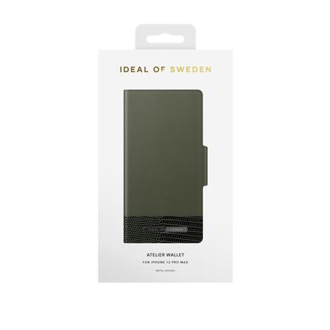 iDeal of Sweden - iPhone 12 Pro Max Hülle - Designer Bookcover Metal Woods - mehrfarbig