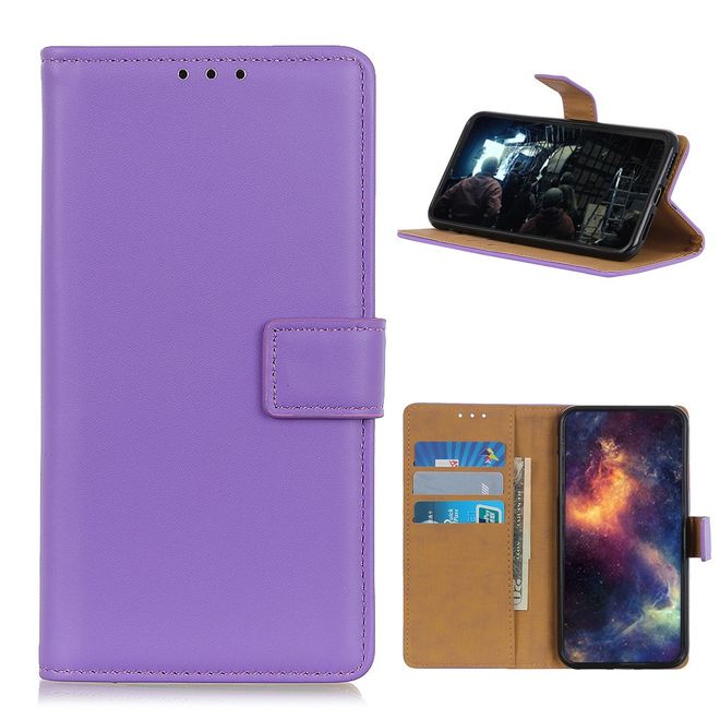 Samsung Galaxy A42 5G Handy Hülle - Classic II Leder Bookcover Series - purpur