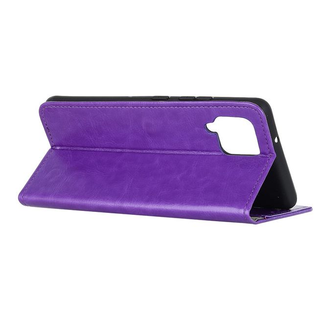 Samsung Galaxy A42 5G Handyhülle - Crazy Horse Leder Bookcover Series - purpur