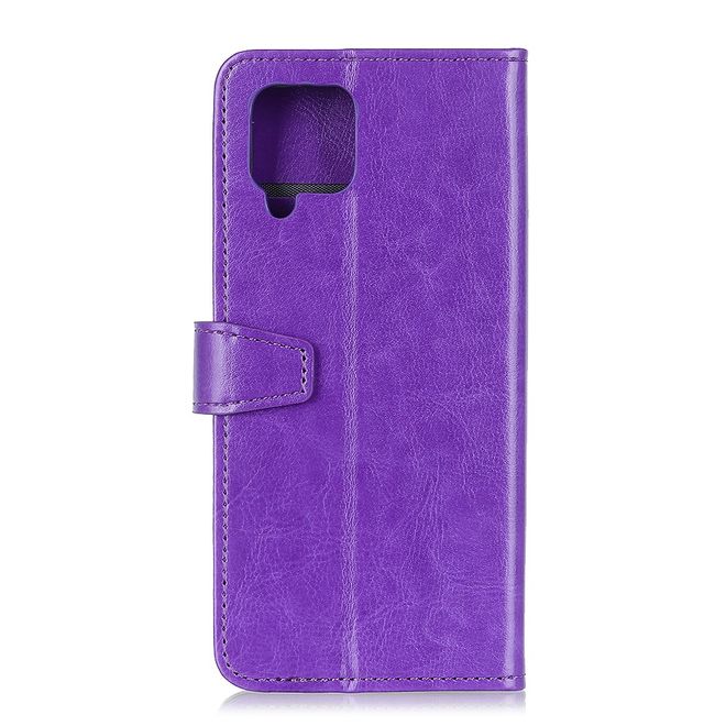 Samsung Galaxy A42 5G Handyhülle - Crazy Horse Leder Bookcover Series - purpur