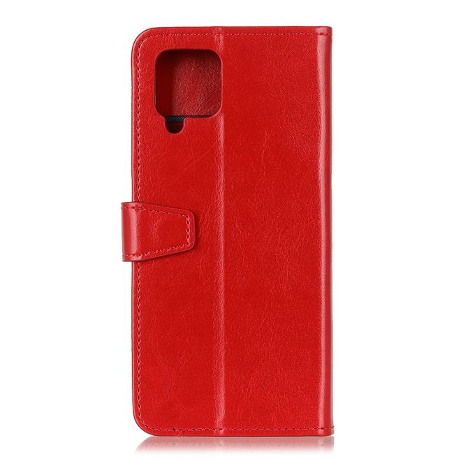 Samsung Galaxy A42 5G Handyhülle - Crazy Horse Leder Bookcover Series - rot