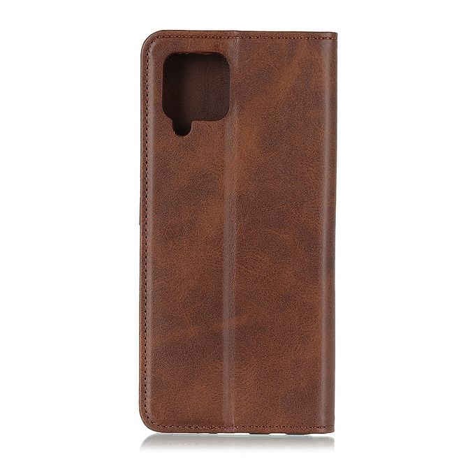 Samsung Galaxy A42 5G Handy Hülle - Classic V Leder Bookcover Series - kaffeefarben