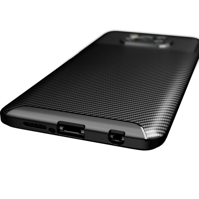 Xiaomi Poco X3 Pro / X3 NFC Handyhülle - Carbon Fiber TPU Softcase Series - schwarz